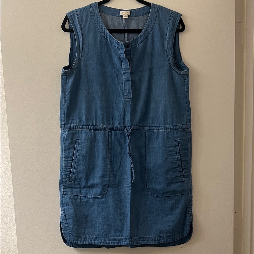 J. Crew Blue Denim Mini Dress
